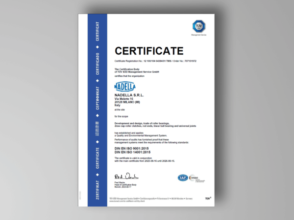 Nadella - ISO:14001 Nadella - ISO:14001
